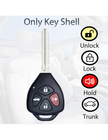 Funda de llave Toyota Camry Corolla 2006-2013 Juego de 2