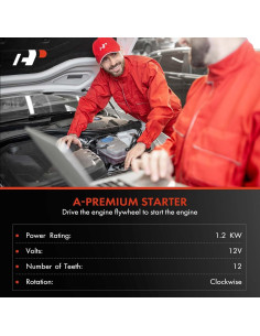Motor de Arranque A-Premium para Dodge Dart y Fiat 500 2