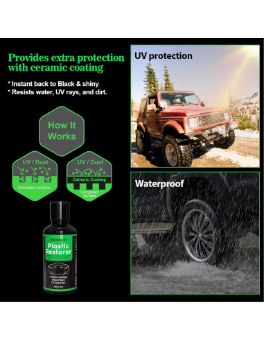 Restaurador de Plástico NADAMOO 30ml Cerámico para Autos