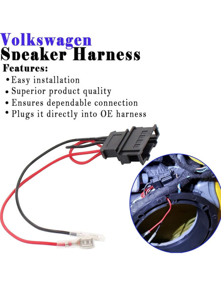 Adaptador de Arnés de Altavoz Danbojit para VW Jetta 2006-2010 Adaptador de Arnés de Altavoz Danbojit para VW Jetta 2006-2010