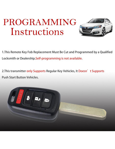 Control Remoto MechanMagic para Honda Accord y Civic 2013-2015 Control Remoto MechanMagic para Honda Accord y Civic 2013-2015