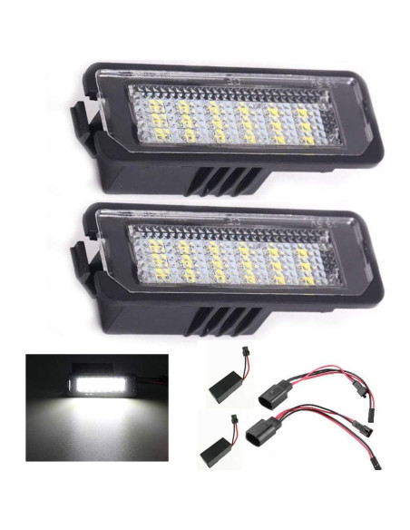 Luces de Placa de Licencia LED CSSLYZL 2 Pcs 6000K Blanco Luces de Placa de Licencia LED CSSLYZL 2 Pcs 6000K Blanco