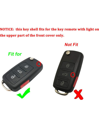 Funda de llave VW Flip Arruweer para Jetta Golf Eos