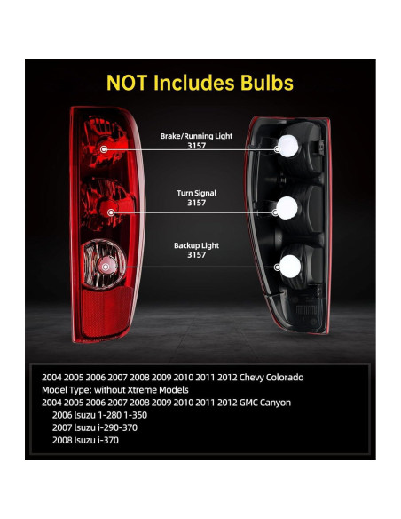 Luz de freno trasera OKLPF para Chevy Colorado y GMC Canyon Luz de freno trasera OKLPF para Chevy Colorado y GMC Canyon