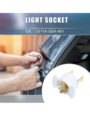 Adaptador de zócalo de bombilla A ABSOPRO para Honda CR-V 2005-2006