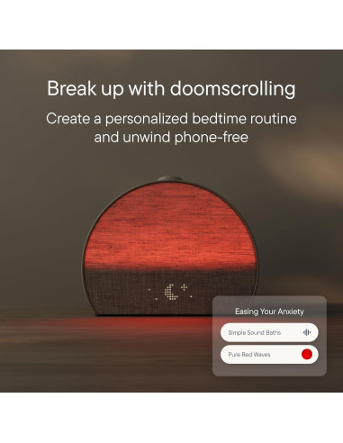 Reloj Despertador Hatch Restore 3 Luz y Sonido Cocoa