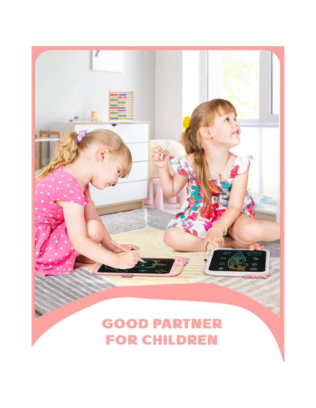 Tableta LCD de Dibujo Bravokids 10" Unicornio Rosa Tableta LCD de Dibujo Bravokids 10" Unicornio Rosa