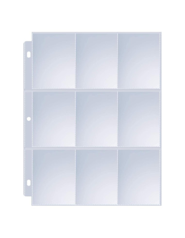 Paquete de 36 Fundas para Tarjetas Sooez 9 Bolsillos Transparente
