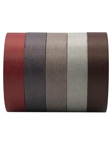 Juego de Cintas Washi EnYan 5 Rollos 10mm Decorativas