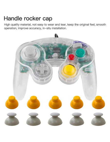 10 Tapas de Palanca de Pulgar Reemplazo YTXXDEUS para GameCube 10 Tapas de Palanca de Pulgar Reemplazo YTXXDEUS para GameCube