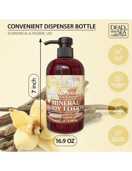 Loción Corporal Hidratante Almendra y Vainilla 500ml - Mar Muerto Loción Corporal Hidratante Almendra y Vainilla 500ml - Mar Muerto