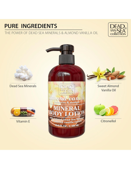 Loción Corporal Hidratante Almendra y Vainilla 500ml - Mar Muerto Loción Corporal Hidratante Almendra y Vainilla 500ml - Mar Muerto