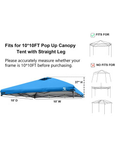 Cubierta Superior UNICAMPER 10x10m Impermeable Ventilada 2