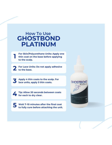 GHOSTBOND Platinum Pegamento para Pelucas 141g Resistente al Agua GHOSTBOND Platinum Pegamento para Pelucas 141g Resistente al Agua