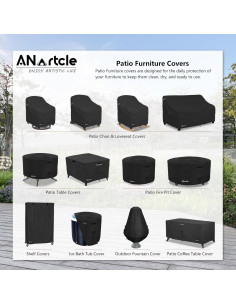 Cubierta de Silla Mecedora Freestyle ANartcle Negra 66x69x86 cm 2