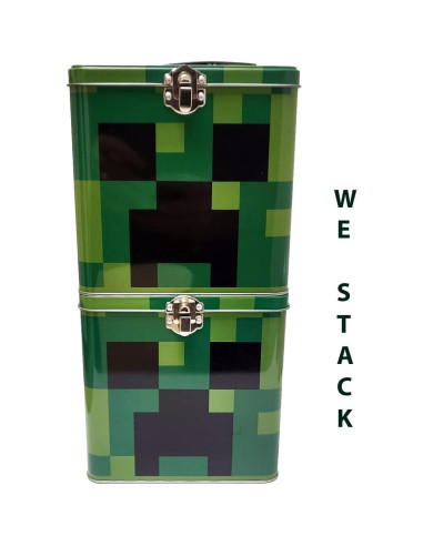 Caja de Lata Apilable The Tin Box Minecraft 14.61 cm
