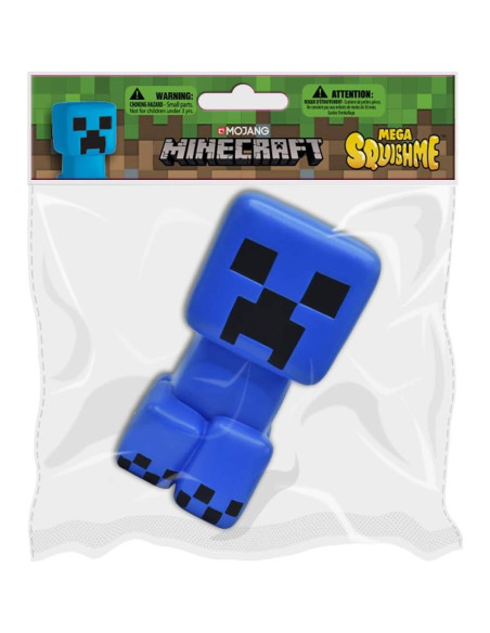 Minecraft Mega SquishMe Creeper Azul 13.97x6.35cm Juguete Minecraft Mega SquishMe Creeper Azul 13.97x6.35cm Juguete