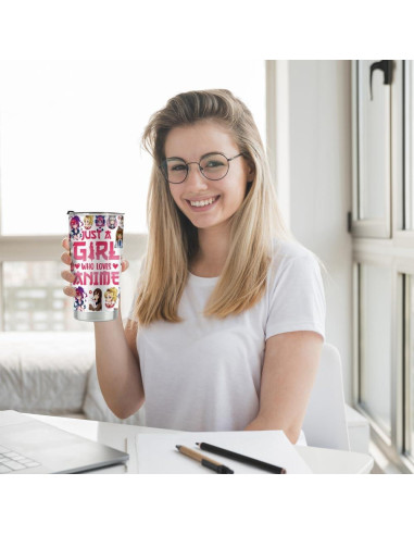 Vaso de Acero Inoxidable KDXPBZ Anime 591ml Doble Pared