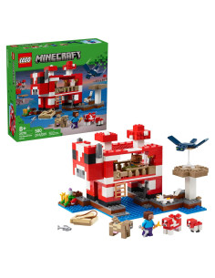 LEGO Minecraft Casa Mooshroom 21270 con 6 Figuras