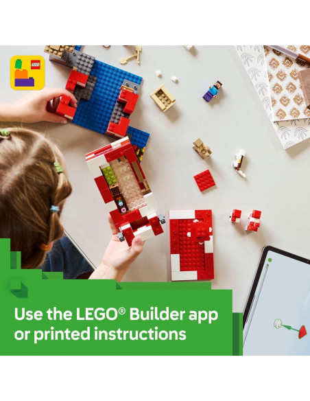 LEGO Minecraft Casa Mooshroom 21270 con 6 Figuras LEGO Minecraft Casa Mooshroom 21270 con 6 Figuras