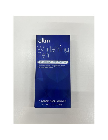 Bolígrafo Blanqueador Dental Ollm - 3 Piezas, 20+ Usos