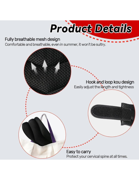 Soporte de Cuello KKINYAS Ajustable para Ronquidos - Transpirable Soporte de Cuello KKINYAS Ajustable para Ronquidos - Transpirable