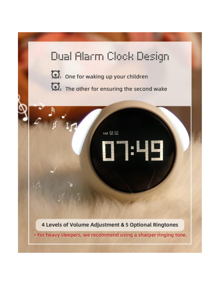 Reloj Despertador MikoDream para Niños con Luz Nocturna Reloj Despertador MikoDream para Niños con Luz Nocturna