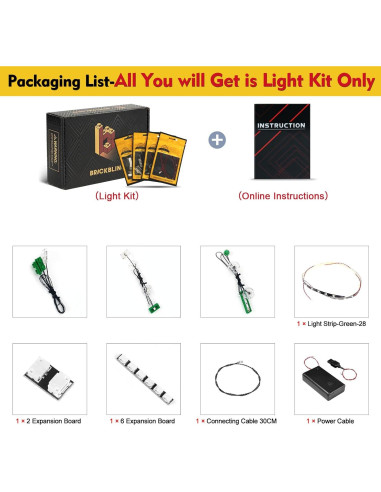 Kit de Iluminación LED BrickBling para Lego 75684 - Solo Luces