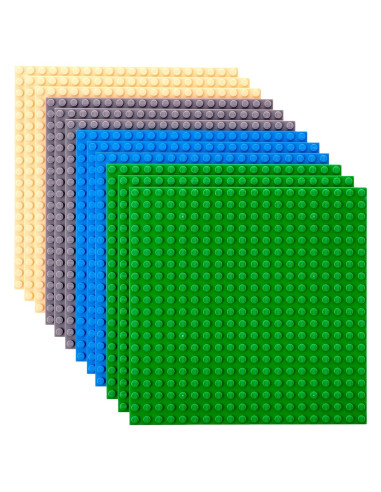 Placas Base Apilables 6x6 Strictly Briks 12 Piezas Colores