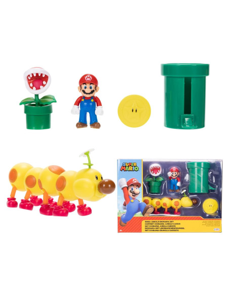 Diorama Super Mario Jakks Pacific Selva de Soda 3 Figuras Diorama Super Mario Jakks Pacific Selva de Soda 3 Figuras