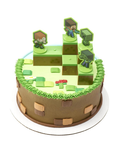 Adorno de Pastel DecoSet Minecraft Mobs Beware 6 Piezas