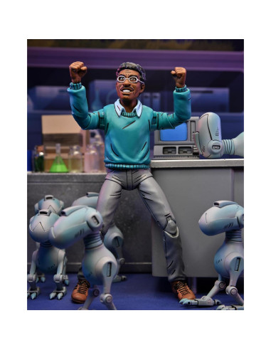 Figura de acción NECA Tortugas Ninja Baxter Stockman 10cm