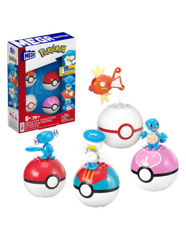 Set de Juguetes de Construcción Pokémon Tipo Agua - MEGA