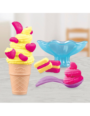 Mini Juego de Helados Play-Doh E9368 7.01x15.19 cm