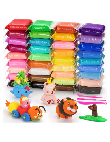Kit de Arcilla para Modelar CiaraQ - 36 Colores No Tóxica
