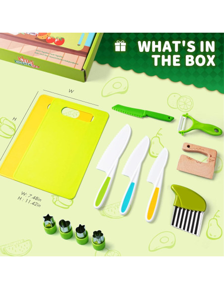 Juego de Cocina Montessori 13 Piezas Yeeammk para Niños Juego de Cocina Montessori 13 Piezas Yeeammk para Niños