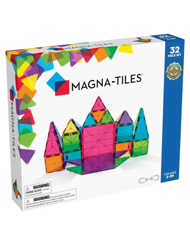 MAGNA-TILES Set Clásico 32 Piezas Juguete Magnético