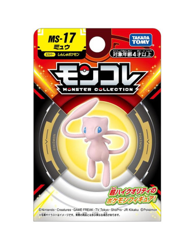 Figura Pokémon Mew MonColle MS-17 Takara Tomy 4 cm