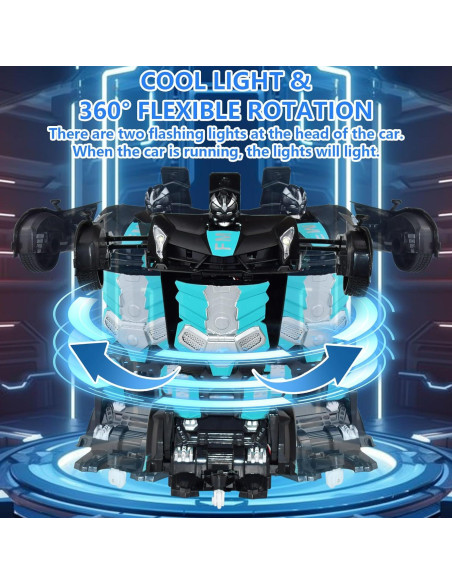 Coche Transformable en Robot SHANTOU 23.88x9.91cm Azul Coche Transformable en Robot SHANTOU 23.88x9.91cm Azul