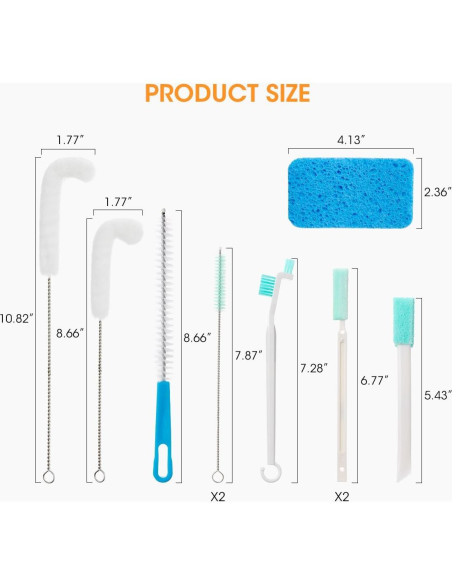 Kit de limpieza para máquinas de hielo AIEVE 10 piezas Kit de limpieza para máquinas de hielo AIEVE 10 piezas