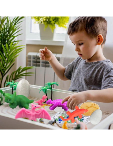 Conjunto de Huevos de Dinosaurio Playdough 5 Moldes 12 Paquetes Conjunto de Huevos de Dinosaurio Playdough 5 Moldes 12 Paquetes