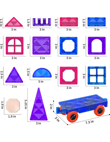 Azulejos Magnéticos TEMI 80 PCS Juguete Educativo 3-8 Años Azulejos Magnéticos TEMI 80 PCS Juguete Educativo 3-8 Años