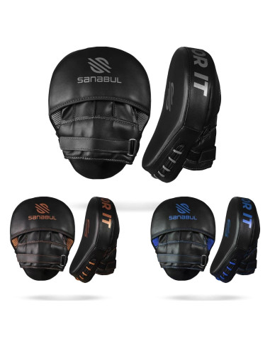 Sanabul Punch Mitts Curvadas para Boxeo y MMA - Plata