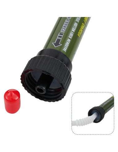 Filtro de Agua Portátil Hoayccom 2 Paquetes Verde Militar