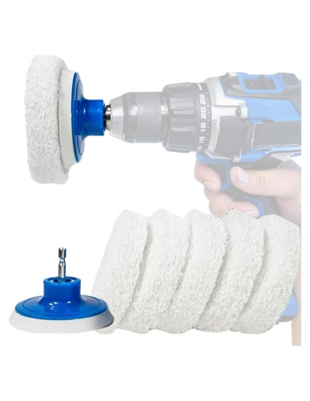 Juego de 7 Cepillos de Taladro RotoScrub para Limpieza Juego de 7 Cepillos de Taladro RotoScrub para Limpieza