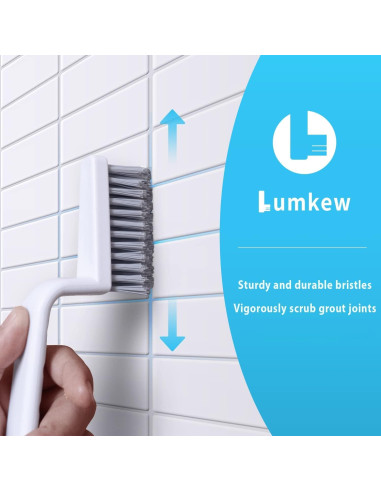 Cepillo Limpiador de Juntas Lumkew 2 Piezas Ergonómico