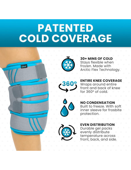 Faja de Hielo para Rodilla Vive - Compresa Gel Frío/Calor Faja de Hielo para Rodilla Vive - Compresa Gel Frío/Calor