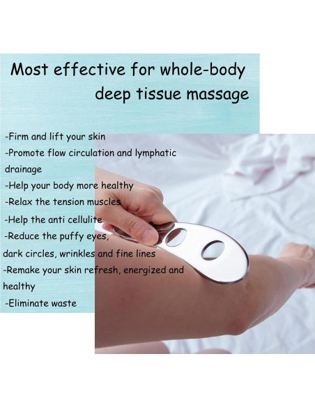 Herramienta Gua Sha Wuyaoyao Acero Inoxidable 9.91 cm Herramienta Gua Sha Wuyaoyao Acero Inoxidable 9.91 cm