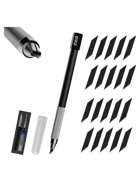 Cuchillo de Manualidades Stedi MS-21 con 20 Hojas Reemplazables Cuchillo de Manualidades Stedi MS-21 con 20 Hojas Reemplazables