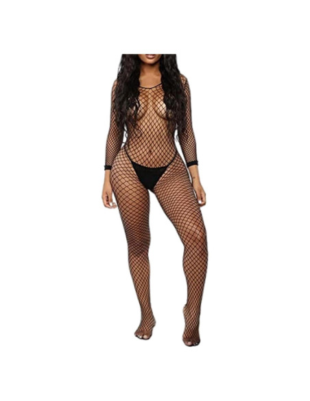 Body de Malla Sexy Walang Lip Talla Única Negro Body de Malla Sexy Walang Lip Talla Única Negro